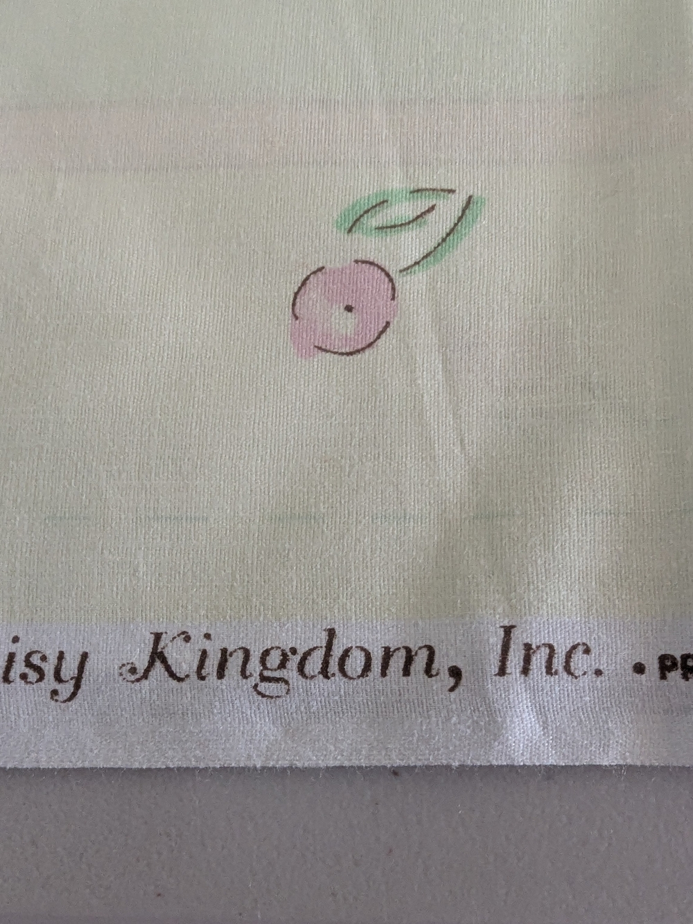 Daisy Kingdom Baby Fabric 2 Panels Vintage Nursery Print Bunnies Blocks Cotton - Picture 8 of 9